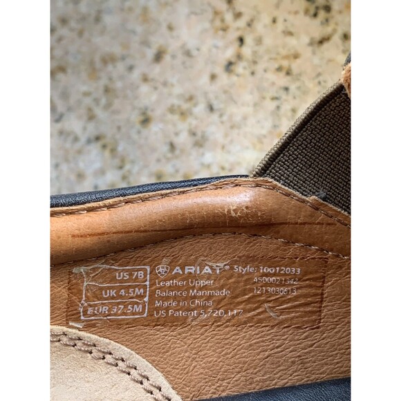 Ariat Shoes Womens 7 B Brown Sutter Clogs Leather Slip On Casual Comfort Low Top - Picture 8 of 8